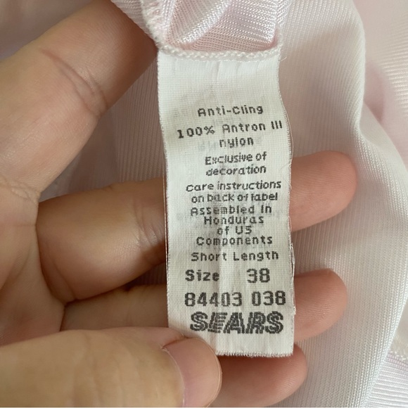 Vintage Sears nightgown knee length light baby pink - Picture 4 of 5